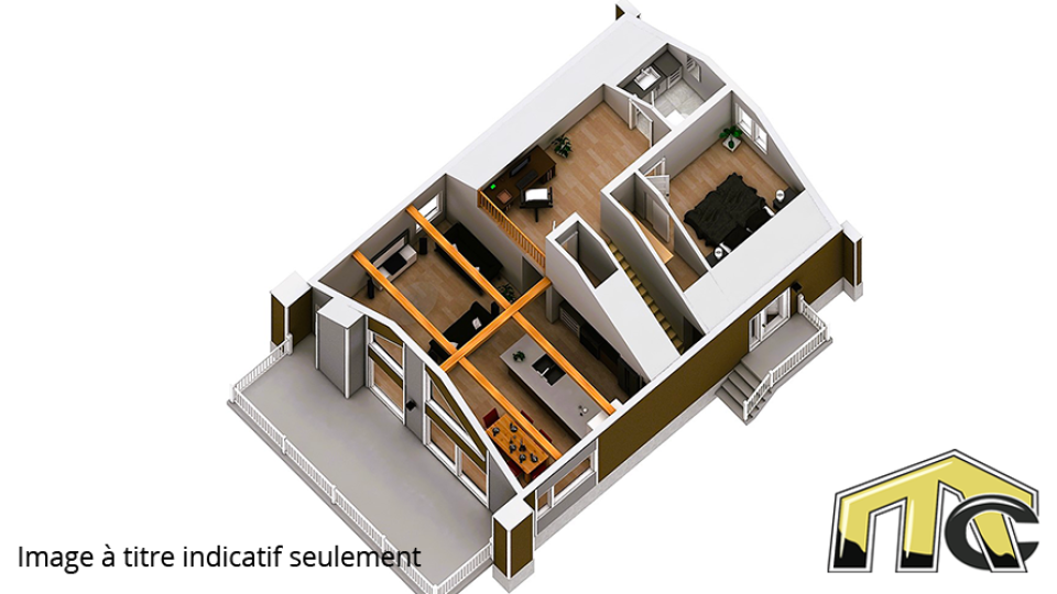 maison usinée scandinave 2 chambres